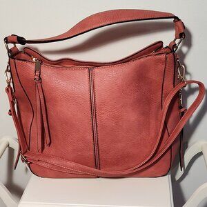 Pink, large shoulder bag, excellent used condition